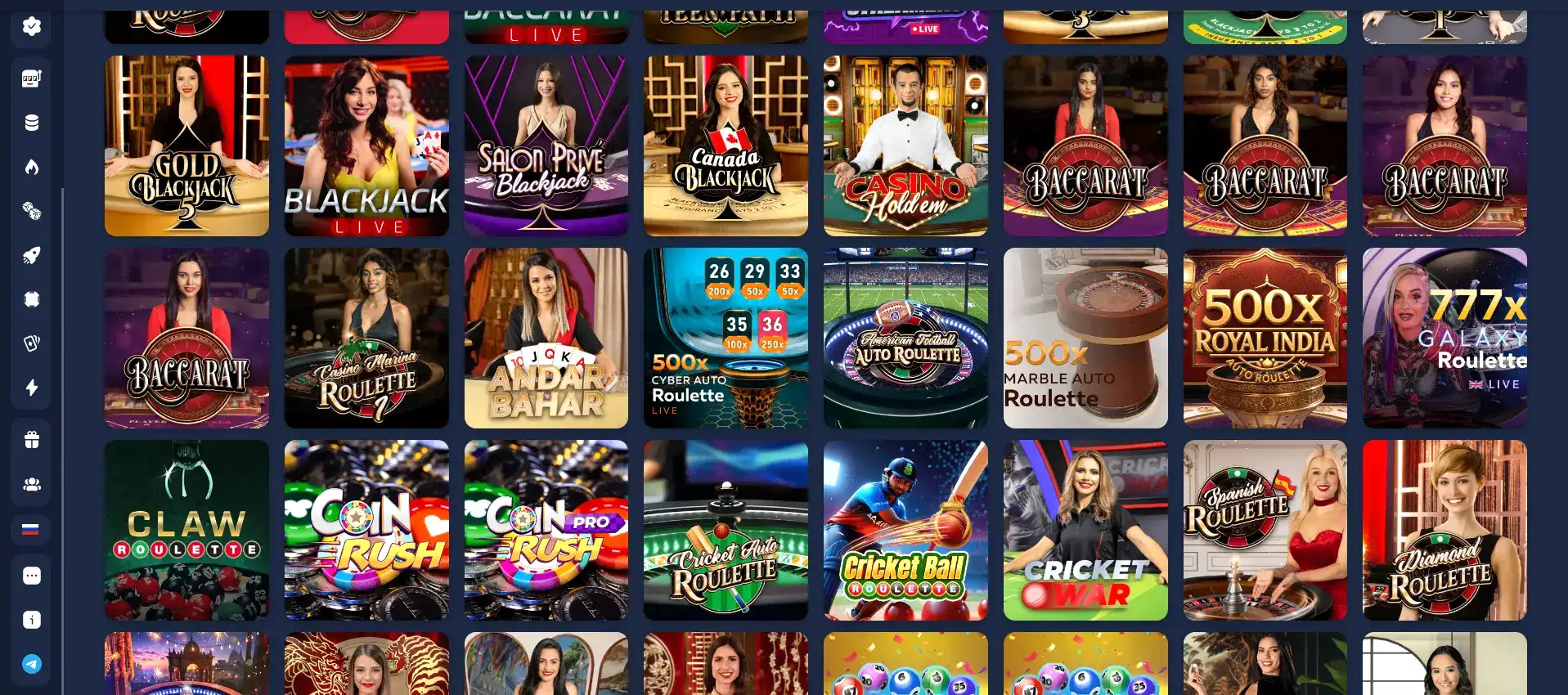 Мобильная версия Twin casino на экране смартфона